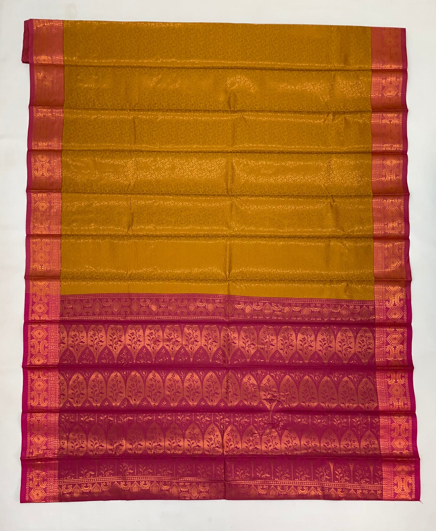 Mustard Yellow Color Art Silk Saree With Zari Work In USA