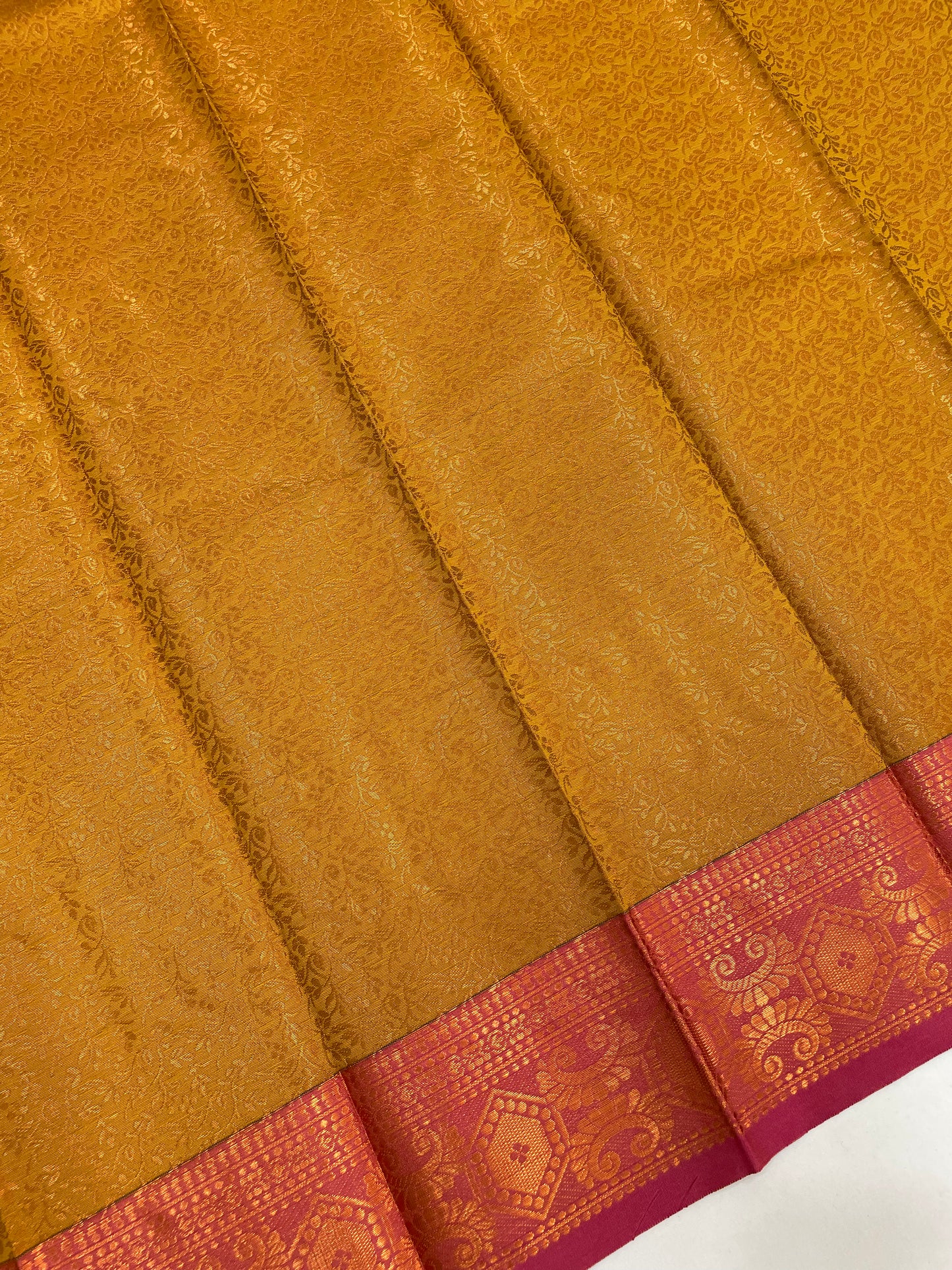 Mustard Yellow Color Art Silk Saree With Zari Work Surprise