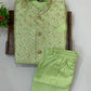 Pista Green Color Silk Sherwani And Jacket Suits With Sequins Work In USA