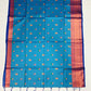 Silk Saree With Flower Motifs And Zari Border With Fancy Tassels in USA