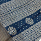 Blue Color Silk Cotton Saree With Printed Work In Yuma
