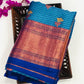 Blue Color Designer Art Silk Saree With Flower Motifs Near Me