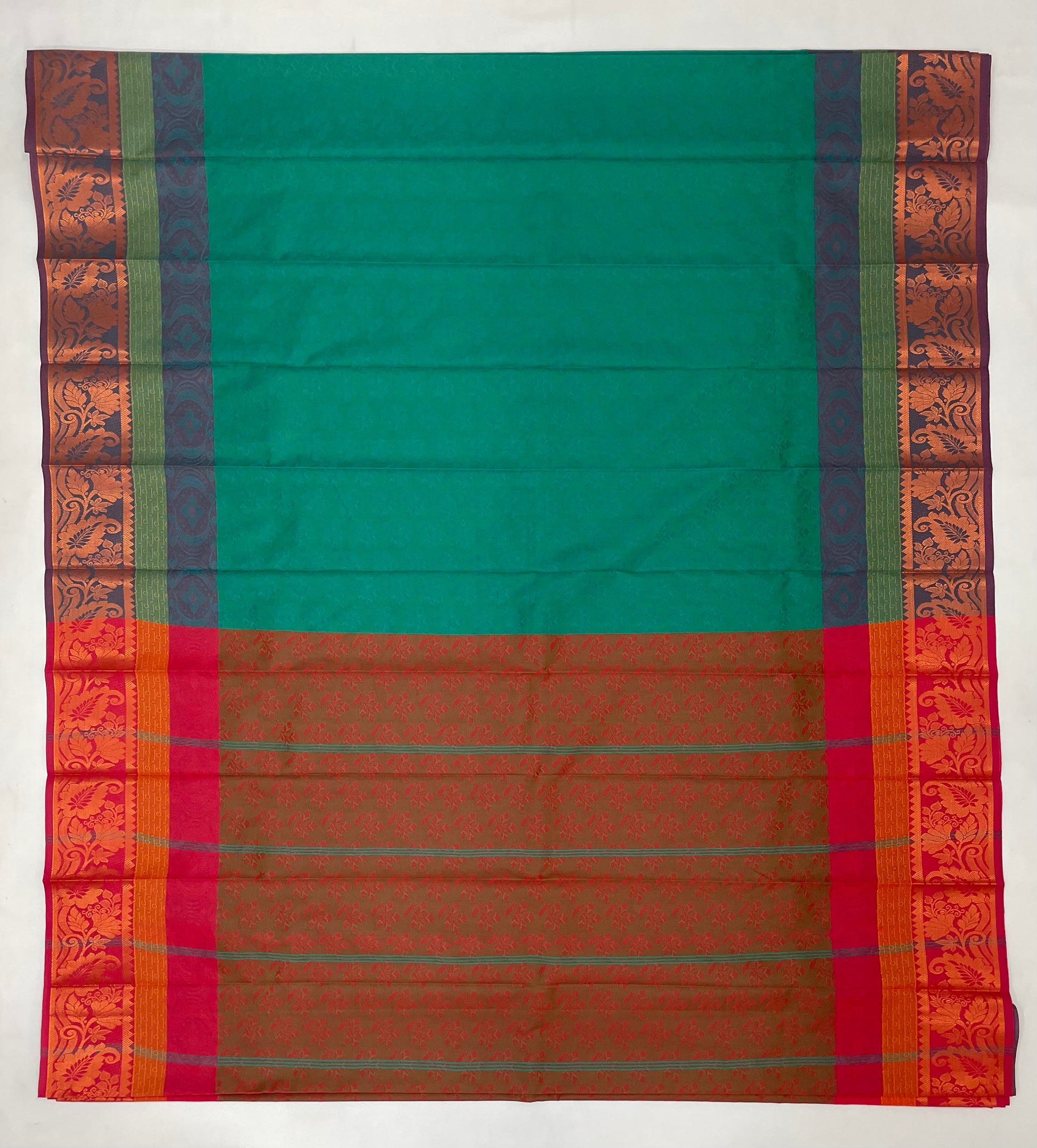 Green Color Art Silk Saree With Zari Work In Chandler