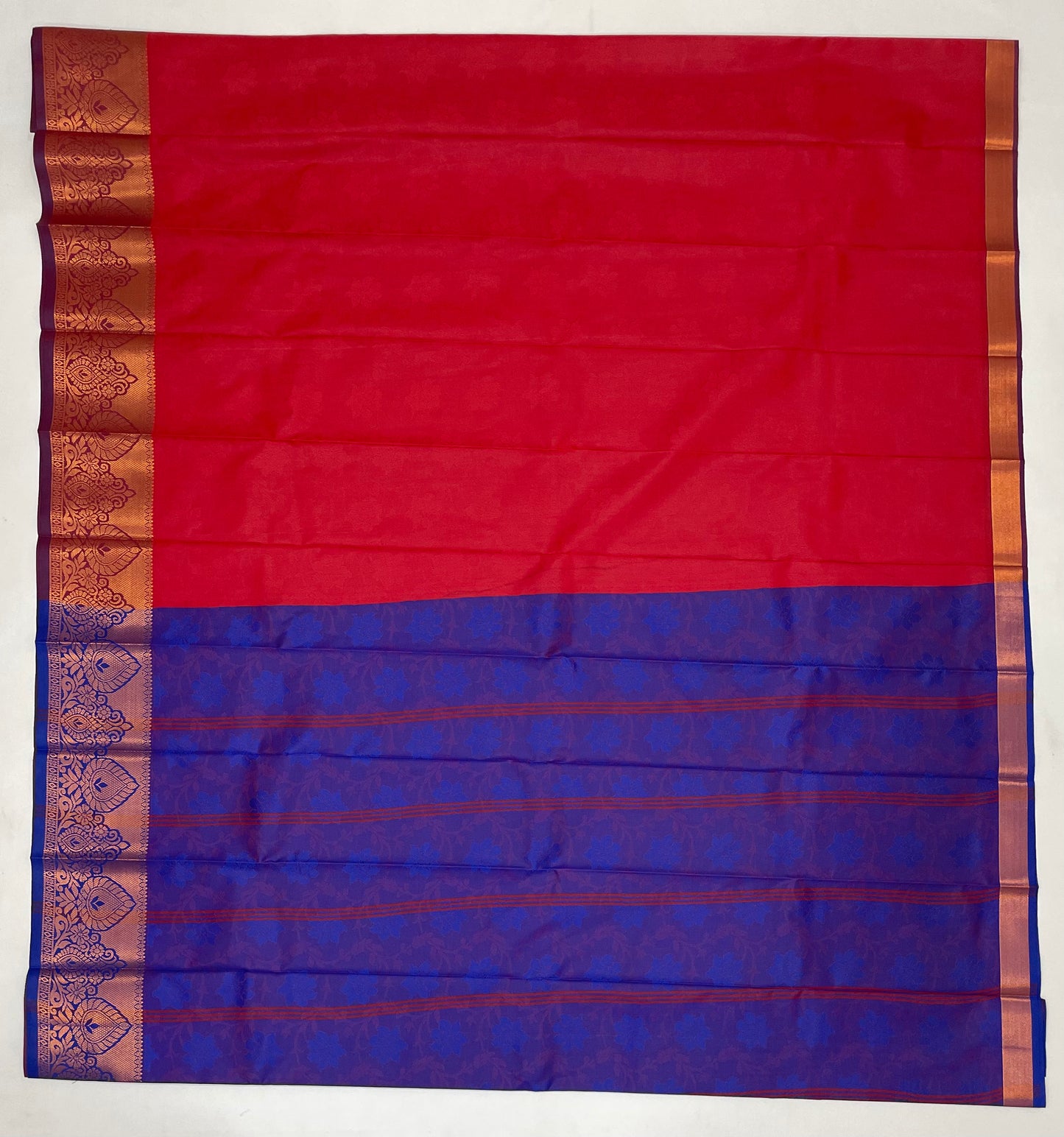 Red Color Art Silk Saree With Zari Work In Chandler