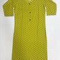Elegant Yellow Color Rayon With Printed Work Kurti For Girls