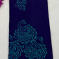 Attractive Blue Color Batik Printed Pure Cotton Saree
