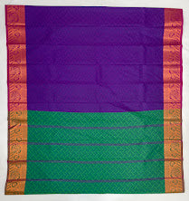 Alluring Purple Color Art Silk Saree With Zari Work In Mesa