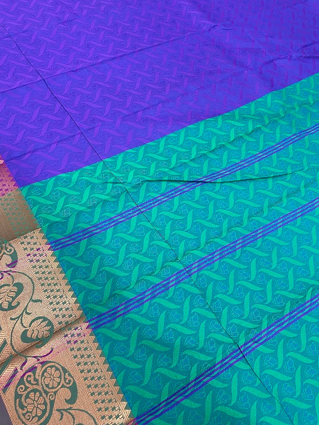 Purple Color Art Silk Saree With Zari Work For Women In Tempe