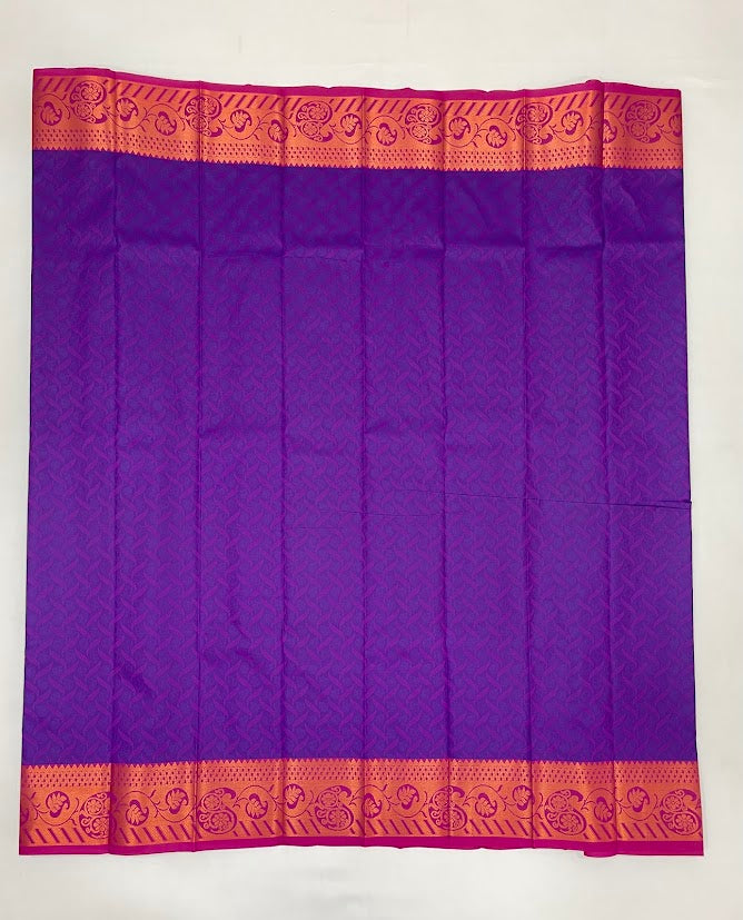Purple Color Art Silk Saree With Zari Work In Chandler