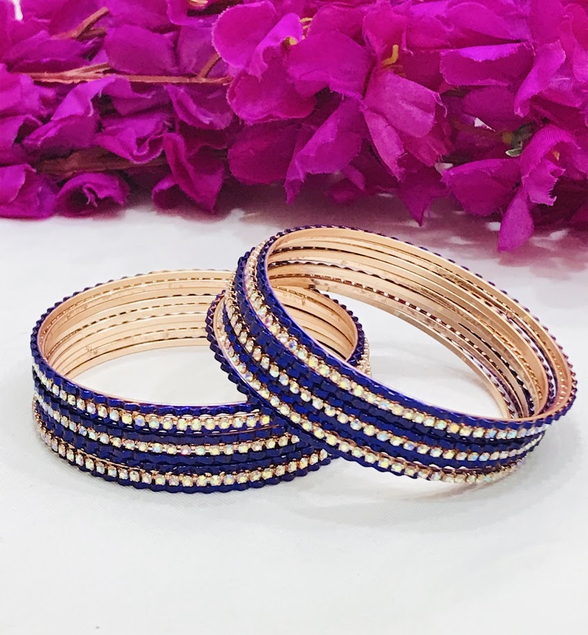 Blue Color Metal Bangles In Kingman