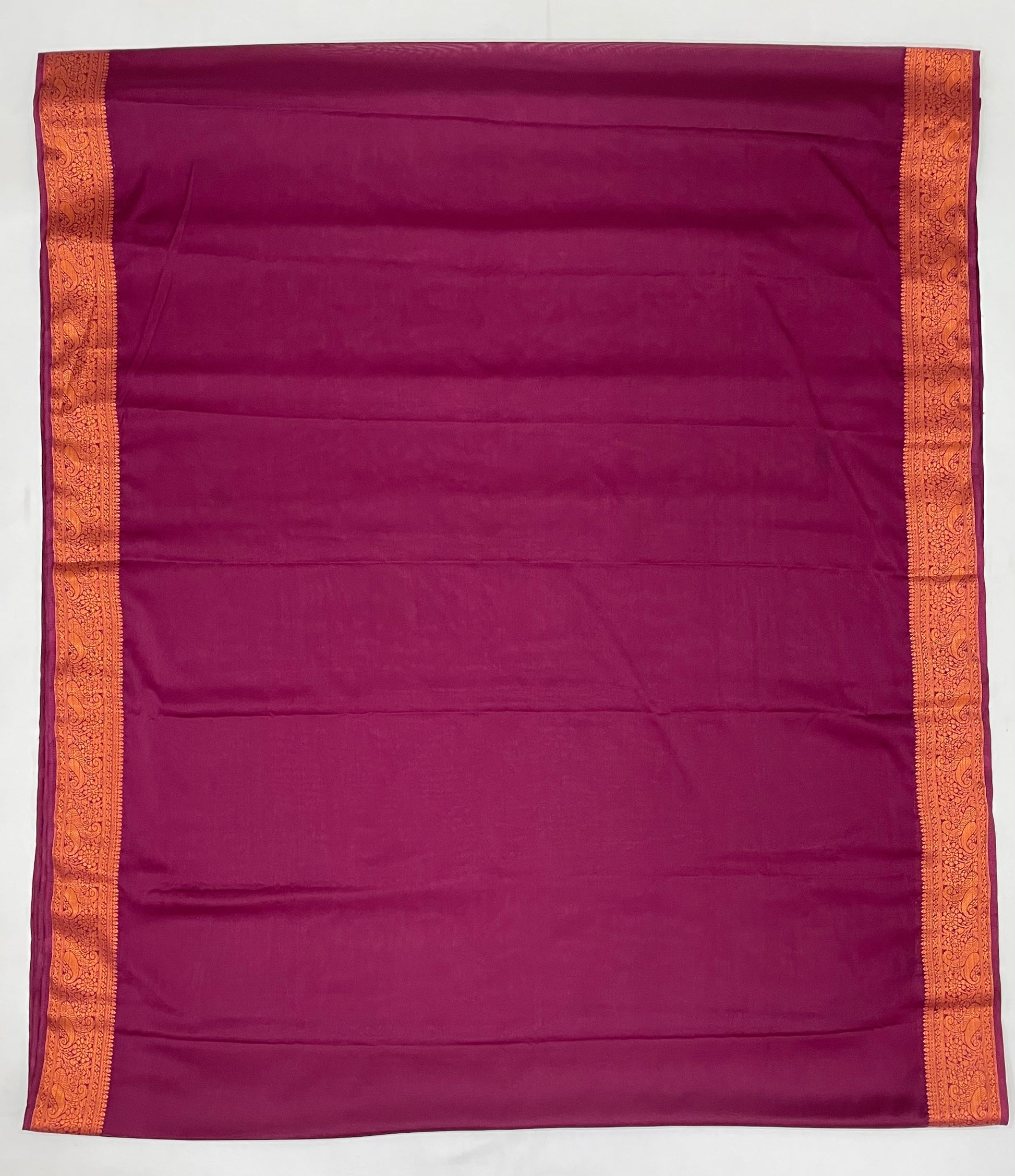 Maroon Color Mysore Silk Saree With Zari Work In Surprise