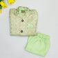 Wonderful Light Green Color Silk Cotton Sherwani And Jacket Suits With Embroidery Work Near Me