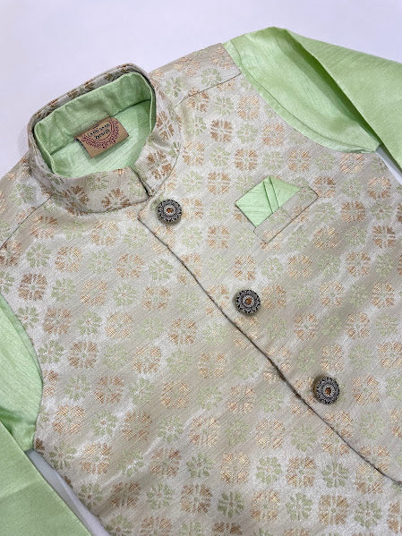 Light Green Color Sherwani And Jacket Suits In Tempe