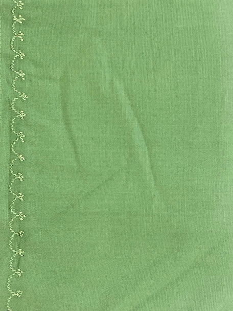 Appealing Light Green Women's Pure Cotton Readymade Petticoat For Saree