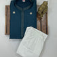 Teal Green Color Embroidery And Sequins Work Kurta With Pajama Set In USA