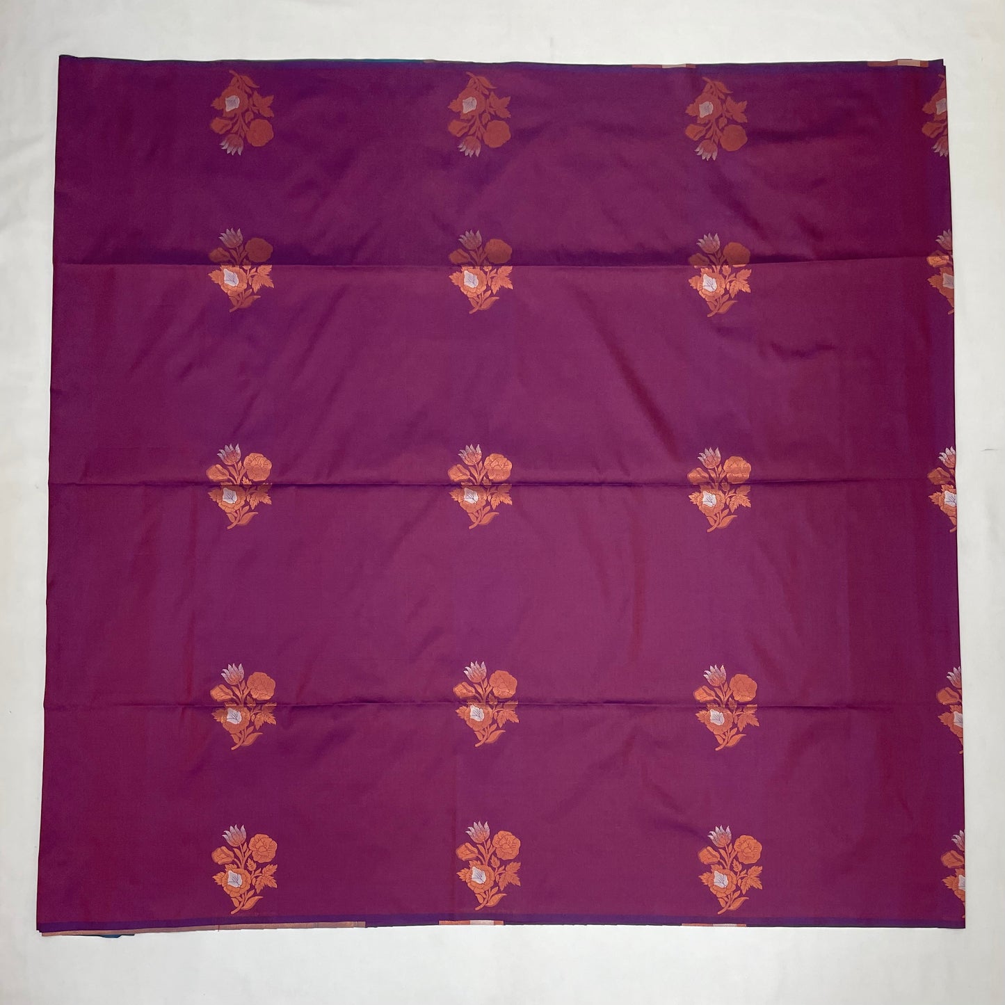 Purple Color Soft Silk Saree With Zari Work In Mesa