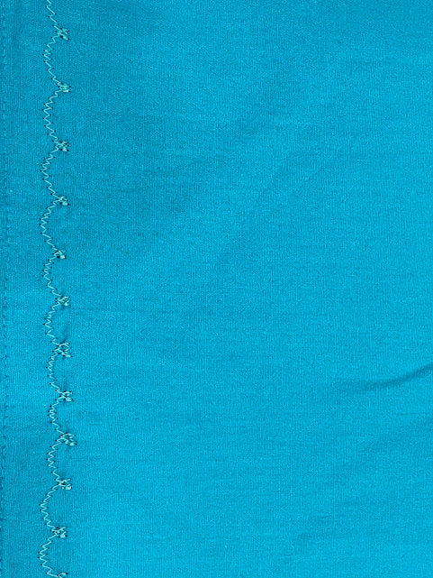 Light Blue Color With Thread Work Cotton Petticoat Near Me