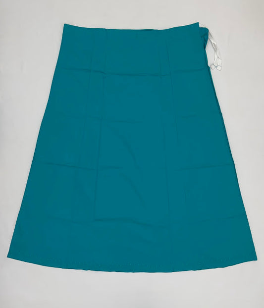 Attractive Green Color Cotton Petticoat With Thread Work For Women