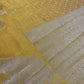 Yellow Color Silk Saree With Zari Work In  Mesa