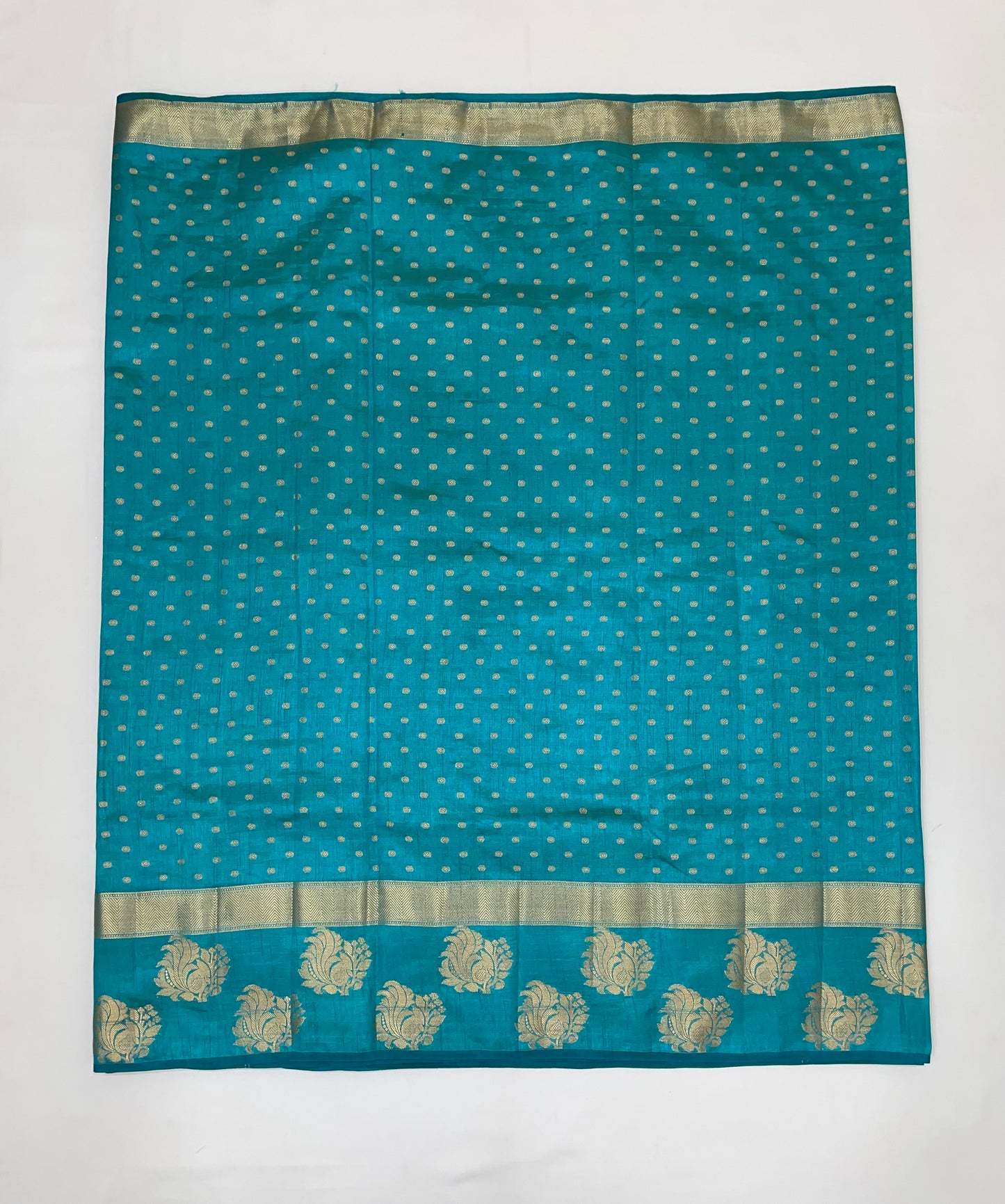 Charming Sky Blue Color Silk Saree In Yuma