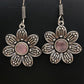Attractive Light Pink Flower Design Oxidized Earrings For Women In Peoria