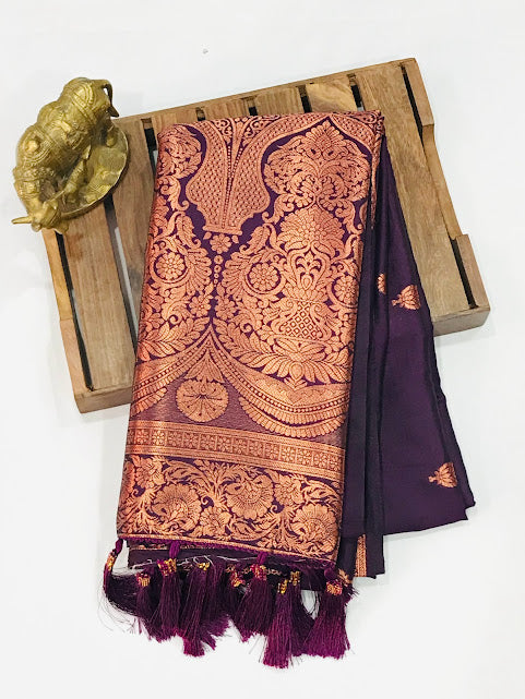 Attractive Violet Colored Sarees Near Me