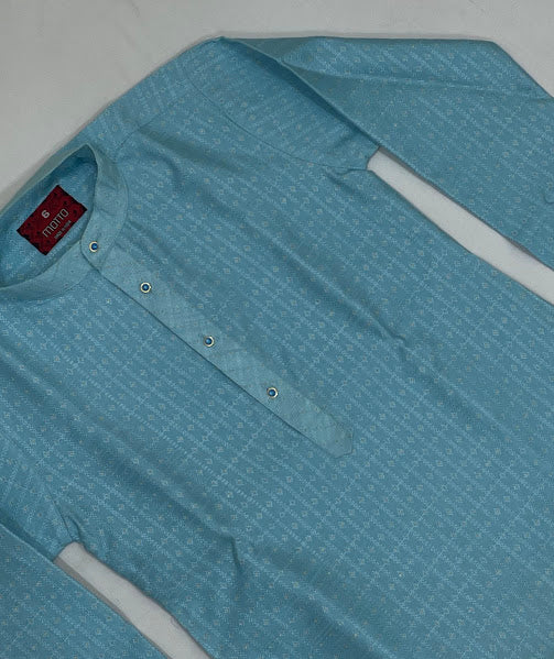Blue Color Embroidery Work Kurta Set In Tempe