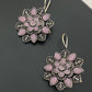 Alluring Purple Color Rounded Floral Designer Oxidized Earrings For women