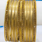 Gold Color Stone Design Smooth Finishing Metal Bangles Near Me