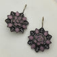 Alluring Purple Color Rounded Floral Designer Oxidized Earrings For women In Tempe