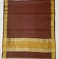 Maroon Color Art Silk With Gold Zari Work Saree In Sedona
