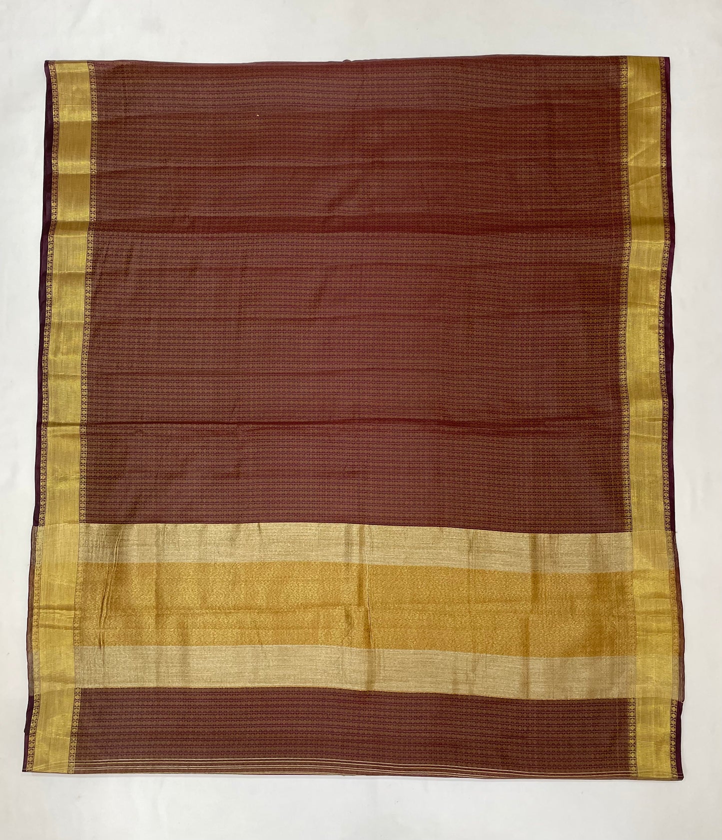 Maroon Color Art Silk With Gold Zari Work Saree In Sedona