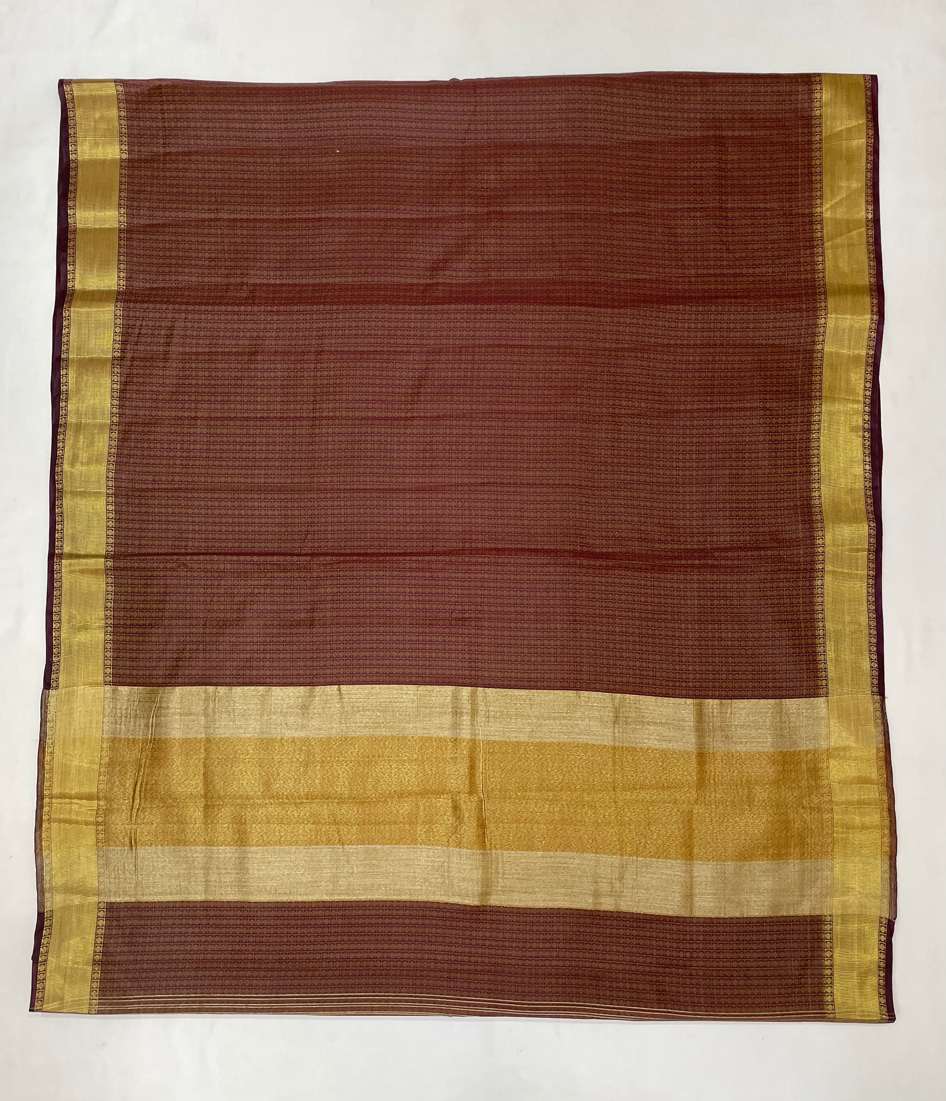 Maroon Color Art Silk With Gold Zari Work Saree In Sedona