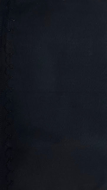 Attractive Black Colored Cotton Thread Sequins Work Saree Petticoats