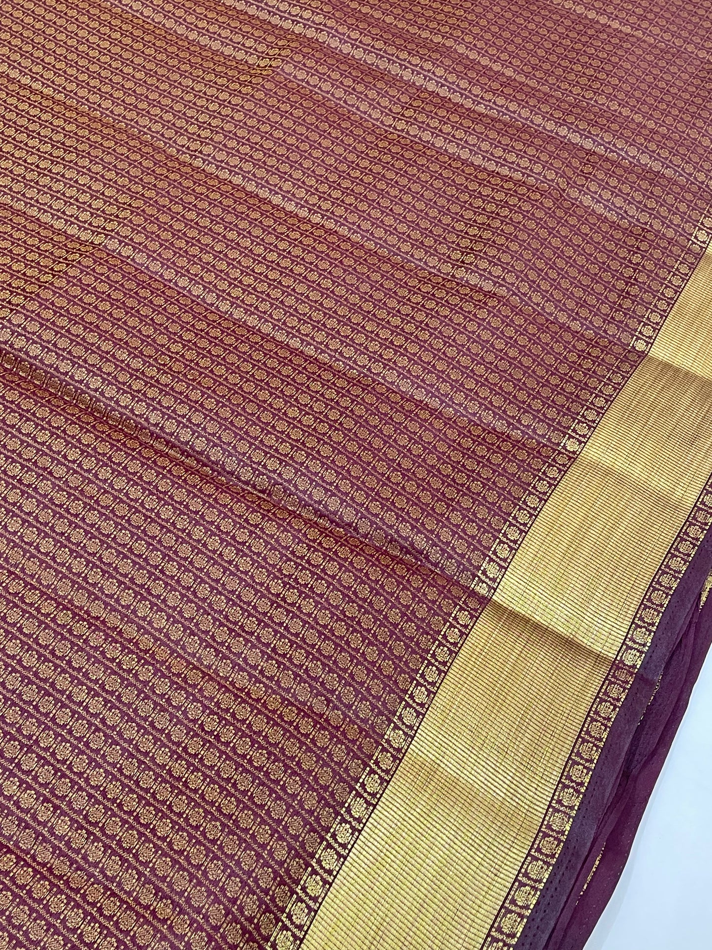 Maroon Color Art Silk With Gold Zari Work Saree In Tempe
