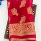 Attractive Red Color Designer Georgette Saree With Peacock Motifs Near Me