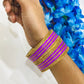 Smooth Finishing Purple Color Metal Bangles In Mesa