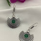 Elegant Green Color Stone Designer Oxidized Earrings For Women In USA