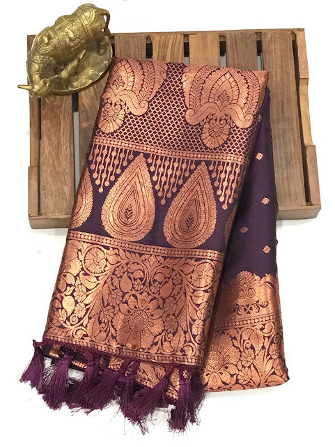 Charming Violet Colored Sarees Near Me