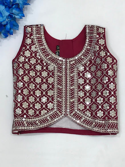 Maroon Colored Lehenga Choli In Prescott