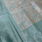 Sky Blue Color Tissue Silk Saree In Tempe
