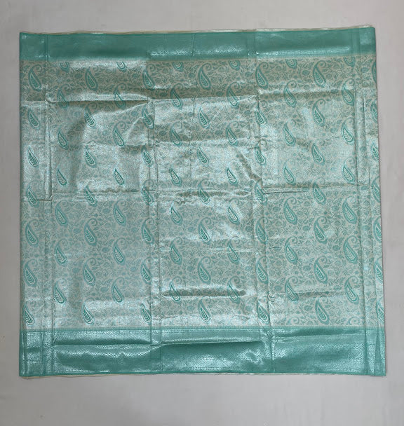 Charming Sky Blue Color Tissue Silk Saree In Phoenix