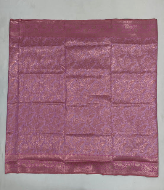 Beautiful Pink Color Art Silk Saree In Mesa