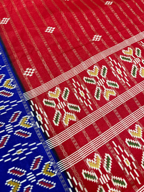 Charming Red Color Silk Cotton Saree In Mesa