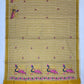 Charming Kerala Cotton Peacock Embroidery With Copper Zari Border In Mesa