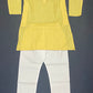 Amazing Yellow Color Cotton Kurta With Pajama Set For Boys Kids