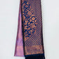 Charming Lavender Colored Floral Designed Soft Silk Saree Near Me