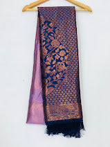 Charming Lavender Colored Floral Designed Soft Silk Saree Near Me