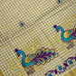 Kerala Cotton Peacock Embroidery Saree With Copper Zari Border In Chandler