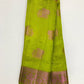 Beautiful Green Colored  Raw Silk  In Paradise Valley